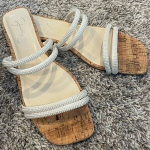 Jessica Simpson White Strappy Sandals